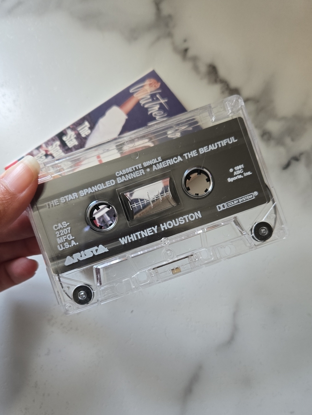 Whitney Houston Cassette — The Star Spangled Banner Superbowl - Picture 4 of 5